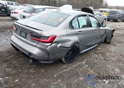 2022 BMW M3 Competition xDrive z USA, uszkodzony, nr VIN WBS43AY03NFL80967